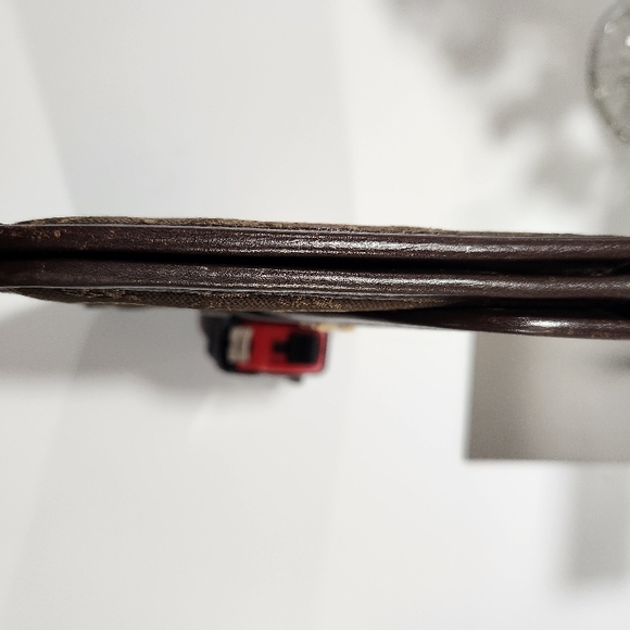 Celine Brown Textured Bag with Leather Closure - Picture 8 of 16